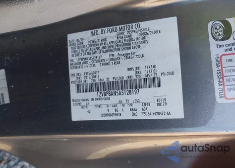 2010 Ford Mustang V6 Premium from USA, damaged, VIN 1ZVBP8AN5A5128197